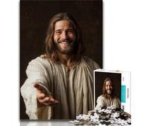 Puzzle per adulti puzzle di Gesù per adolescenti gioco per famiglie antistress sfida difficile regali di Babbo Natale segreto (26x38cm)