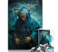 Puzzle per adulti puzzle epici arabi del mago dell'acqua 1000 pezzi giocattolo educativo intellettuale decomprimente regali di Babbo Natale segreto (26x38cm)