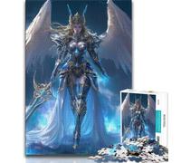 Puzzle per adulti puzzle fantasy con guerriere 1000 pezzi per adolescenti idee regalo di compleanno per adulti giochi per famiglie e hobby (50x75cm)