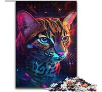 Puzzle per adulti, puzzle Galaxy Ocelot da 1000 pezzi, dimensioni 26x38cm, gioco rompicapo, gioco interattivo per famiglie, adatto dai 14 anni in su.