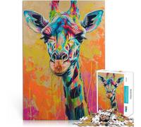 Puzzle per adulti Puzzle Giraffa 1000 pezzi - Gioco stimolante per migliorare l'amore tra le coppie per adolescenti dai 14 anni e oltre 26 x 38 cm