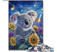 Puzzle per adulti, puzzle Girasole Koala da 1000 pezzi per adulti, perfetti per le vacanze, serate di gioco interattive (dimensioni 26x38cm)