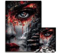 Puzzle per adulti, puzzle in cartone da 1000 pezzi con il volto magico, interessanti per ridurre lo stress, idee regalo per 14+ anni, 26x38cm