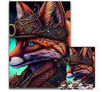 Puzzle per adulti, puzzle in cartone da 1000 pezzi della Volpe Guerriera, sfida per la mente, regalo educativo per adolescenti, 26X38CM/10,23x14,96 pollici