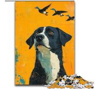 Puzzle per adulti, puzzle in cartone da 1000 pezzi raffiguranti cani felici, dimensioni 26X38cm, perfetti per il divertimento in famiglia a Natale, Ringraziamento, compleanni e Pasqua