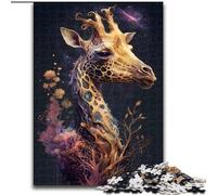 Puzzle per adulti, puzzle in cartone raffigurante una giraffa da favola, dimensioni 26x38cm, gioco rompicapo per la casa, per adolescenti e per l'interazione familiare