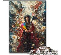 Puzzle per adulti, puzzle in legno da 1000 pezzi raffigurante la morte, dipinto a olio, 50x75cm, perfetti per il divertimento in famiglia a Natale, Ringraziamento, compleanni e Pasqua