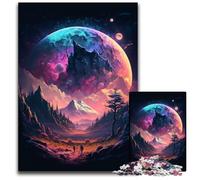 Puzzle per adulti, puzzle in legno da 1000 pezzi raffiguranti pianeti alieni, ideali per gli innamorati, Capodanno e San Valentino, 50x75CM/19,68x29,52 pollici.
