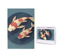 Puzzle per adulti, puzzle in legno personalizzato, 1000 pezzi, foto puzzle con immagine di pesce koi piatto, puzzle personalizzati per matrimoni, compleanni, Natale