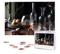 Puzzle per adulti Puzzle in legno personalizzato 1000 pezzi Foto Puzzle Immagine Jigsaw Bicchieri da vino Puzzle personalizzati Puzzle di nozze per compleanno Natale