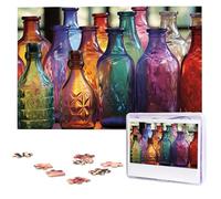 Puzzle per adulti Puzzle in legno personalizzato 1000 pezzi Foto Puzzle Immagine Jigsaw Bottiglia di vetro colorato Puzzle personalizzati Puzzle di nozze per compleanno Natale