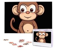 Puzzle per adulti Puzzle in legno personalizzato 1000 pezzi Foto Puzzle Immagine Jigsaw Cartoon Brown Monkey Puzzle personalizzati Puzzle di nozze per compleanno Natale
