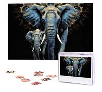 Puzzle per adulti Puzzle in legno personalizzato 1000 pezzi Foto Puzzle Immagine Jigsaw Due elefanti Puzzle personalizzati Puzzle di nozze per compleanno Natale