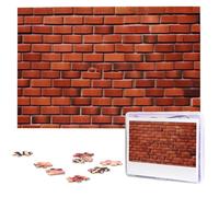 Puzzle per adulti Puzzle in legno personalizzato 1000 pezzi Foto Puzzle Immagine Jigsaw Muro di mattoni rossi Puzzle personalizzati Puzzle di nozze per compleanno Natale