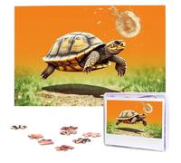 Puzzle per adulti Puzzle in legno personalizzato 1000 pezzi Foto Puzzle Immagine Jigsaw Tartaruga Tartaruga che Salta Puzzle personalizzati Puzzle di nozze per compleanno Natale