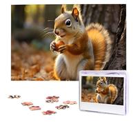 Puzzle per adulti Puzzle in legno personalizzato 1000 pezzi Foto Puzzle Immagine Puzzle Carino Scoiattolo Mangiare Noci Puzzle personalizzati Puzzle di nozze per compleanno Natale