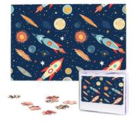 Puzzle per adulti Puzzle in legno personalizzato 1000 pezzi Foto Puzzle Immagine Razzo nello spazio Puzzle personalizzati Puzzle di nozze per compleanno Natale
