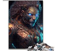 Puzzle per adulti, puzzle interattivo da 1000 pezzi raffigurante il leone del futuro, gioco per famiglie, regalo fai da te per la decorazione della casa (dimensioni: 50x75cm)