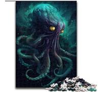 Puzzle per adulti, puzzle Kraken da 1000 pezzi per adulti, dimensioni 50x75cm, attività per famiglie, decorazioni fai da te per la casa, regalo per le feste.