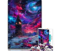 Puzzle per adulti puzzle misterioso di Londra e Big Ben 1000 pezzi per adolescenti antistress sfida difficile migliora l'amore tra coppie (26x38cm)