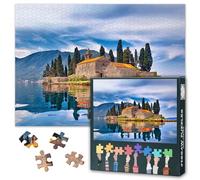 Puzzle per adulti - Puzzle Montenegro Paesaggio marino 1000 pezzi, puzzle di arte europea per tutta la famiglia (27,5" x 19,7"), decorazione per la casa unica