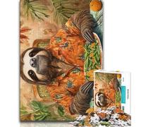 Puzzle per adulti puzzle per adolescenti con bradipi che mangiano 1000 pezzi giochi rilassanti ideali come regalo per tutta la famiglia (26x38cm)