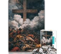 Puzzle per adulti, puzzle per adolescenti con l'arte di Gesù, antistress, per trascorrere il tempo libero, interazione genitore-figlio (dimensioni 75x50cm)