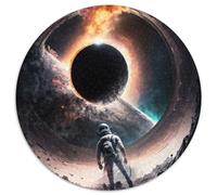 Puzzle per adulti, puzzle rotondo da 1000 pezzi raffigurante un buco nero, gioco interattivo per famiglie, decorazione fai da te per la casa, regalo rompicapo (dimensioni 67,5x67,5 cm)
