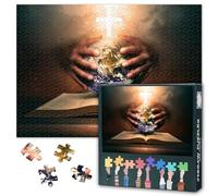 Puzzle per adulti - Puzzle Sacra Bibbia 1000 pezzi, Gesù Cristo Arte difficile impossibile difficile difficile puzzle famiglia impegnativo (27.5 "x19.7"), decorazione unica per la casa e regalo di
