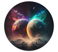 Puzzle per adulti, puzzle universo e pianeti da 1000 pezzi, rompicapo impegnativo per adolescenti, divertente serata di giochi in famiglia 67,5x67,5 cm