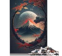 Puzzle per adulti "Radice magica e Monte Fuji" da 520 pezzi, puzzle che si incastrano perfettamente, puzzle per donne e uomini, 520 pezzi (52x38 cm)