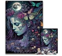 Puzzle per adulti raffigurante una bella ragazza,1000 pezzi,puzzle difficili per adulti,ideali per gli innamorati, Capodanno e San Valentino,50x75CM/19,68x29,52 pollici.