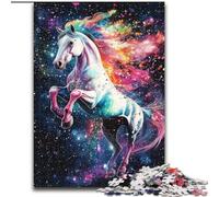 Puzzle per adulti "Rainbow Horse" da 1000 pezzi, difficile, educativo, antistress, ideale come regalo per tutta la famiglia (50x75cm)