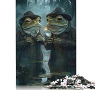 Puzzle per adulti, rane detective, puzzle di carta per adolescenti, regali, decorazioni per la casa, giocattoli puzzle, 1000 pezzi (38x26 cm)