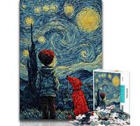 Puzzle per adulti "Red Dog And Man" da 1000 pezzi, difficile da completare ma divertente e umoristico, regalo di compleanno, regali, decorazione murale 50x75cm