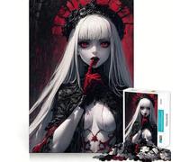 Puzzle per adulti "Regina dei Vampiri" da 1000 pezzi,sfida mentale,taglio preciso,allineamento perfetto,divertimento per tutta la famiglia,attività serale (38x52cm)