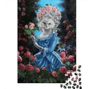 Puzzle per adulti Regina Maria Gatta di Francia 1000 pezzi Puzzle di carta per età 18 anni in su Gioco impegnativo 1000 pezzi (38x26 cm)