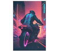 Puzzle Per Adulti Riding A Motorcycle 1000 Pezzi Puzzles Giochi Giocattoli Educativi Per Bambini 12+ E Adulti 78×53cm