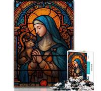Puzzle per adulti "Ritratto di Maria Madre", 1000 pezzi, giocattolo educativo ideale come regalo per tutta la famiglia (38x26cm)