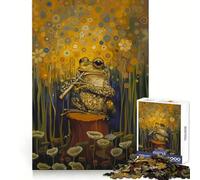 Puzzle per adulti "Rospo che suona il flauto" da 1000 pezzi, rompicapo, passatempo per la casa, immagine da assemblare, regalo memorabile 38x52cm
