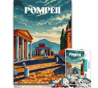 Puzzle per adulti "Rovine di Pompei" da 1000 pezzi, per ammazzare il tempo in vacanza Ogni pezzo è unico Gioco stimolante e divertente per tutta la famiglia, 50x75cm