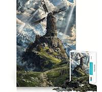 Puzzle per adulti "Rovine Spazzate dal Vento" da 1000 pezzi,divertente per sviluppare la memoria,con incastri stabili e parti che non si spostano Compatto e divertente per i momenti di gioco