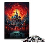 Puzzle per adulti Russia Piazza Rossa 1000 pezzi Puzzle in legno per bambini dai 14 anni in su Decorazione per la casa 75x50 cm