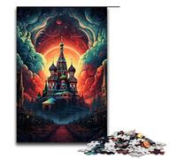 Puzzle per adulti Russia Piazza Rossa 14 1000 pezzi Puzzle in legno per bambini dai 14 anni in su Decorazione per la casa 75x50 cm