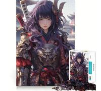 Puzzle per adulti "Samurai Guerriera/Cameriera" da 1000 pezzi, gioco per allenare la mente, rilassante, da assemblare, artistico, regalo (38x26cm)
