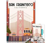 Puzzle per adulti San Francisco 1000 pezzi puzzle per adulti e adolescenti, regalo di compleanno, regali, arte murale per bambini dai 14 anni in su 75x50cm