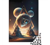 Puzzle per adulti Santuario Paesaggio alieno Puzzle per adulti Gioco educativo Sfida Giocattolo 1000 pezzi (38x26 cm)