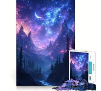 Puzzle per adulti "Scala, Galassia Cosmica, Montagna, Valle" da 1000 pezzi, gioco per esercizi mentali, rilassante, da assemblare, regalo di Babbo Natale 50x75cm