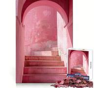 Puzzle per adulti "Scala Rosa" da 1000 pezzi, gioco per allenare la mente, attività rilassante, assemblaggio di immagini, regalo artistico (38x26cm)