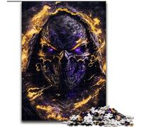 Puzzle per adulti Scheletro in fiamme Puzzle per adulti dimensioni 50x75cm Perfetto per decorazioni per la casa, compleanni, feste e regali